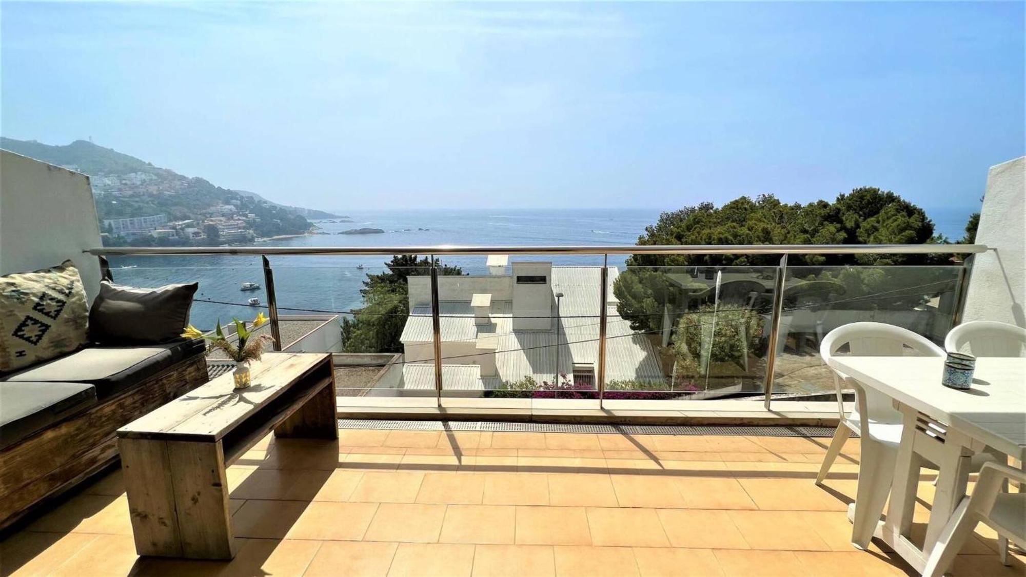 Apartamento Vista Mar Y Parking En Roses Av-27 외부 사진