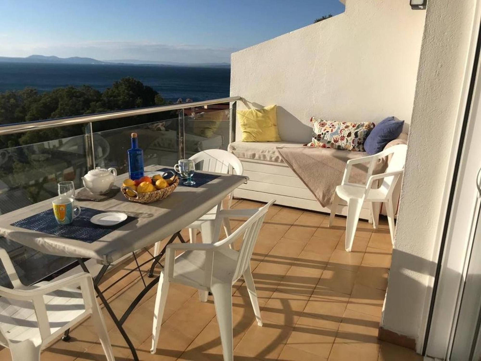 Apartamento Vista Mar Y Parking En Roses Av-27 외부 사진