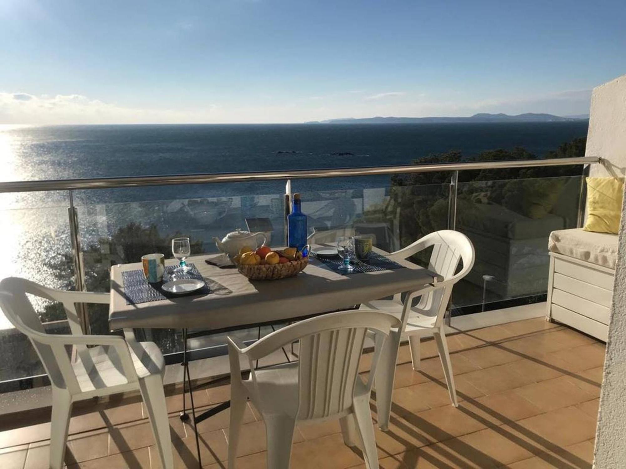 Apartamento Vista Mar Y Parking En Roses Av-27 외부 사진