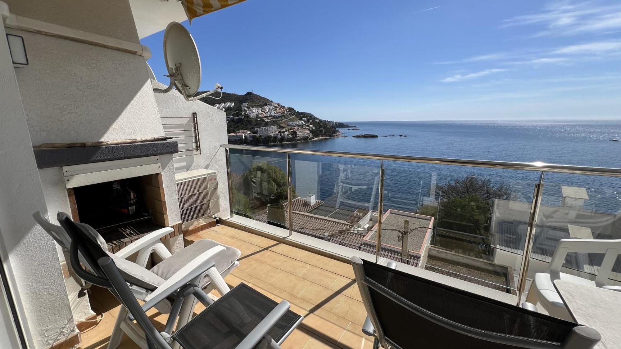 Apartamento Vista Mar Y Parking En Roses Av-27 외부 사진