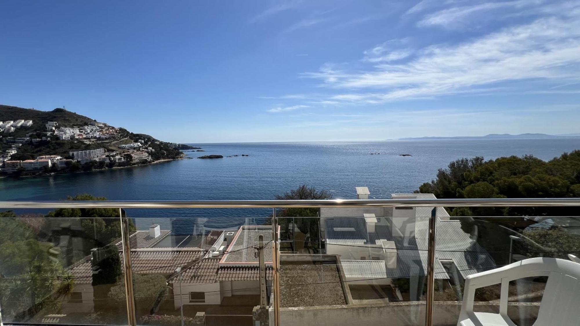 Apartamento Vista Mar Y Parking En Roses Av-27 외부 사진