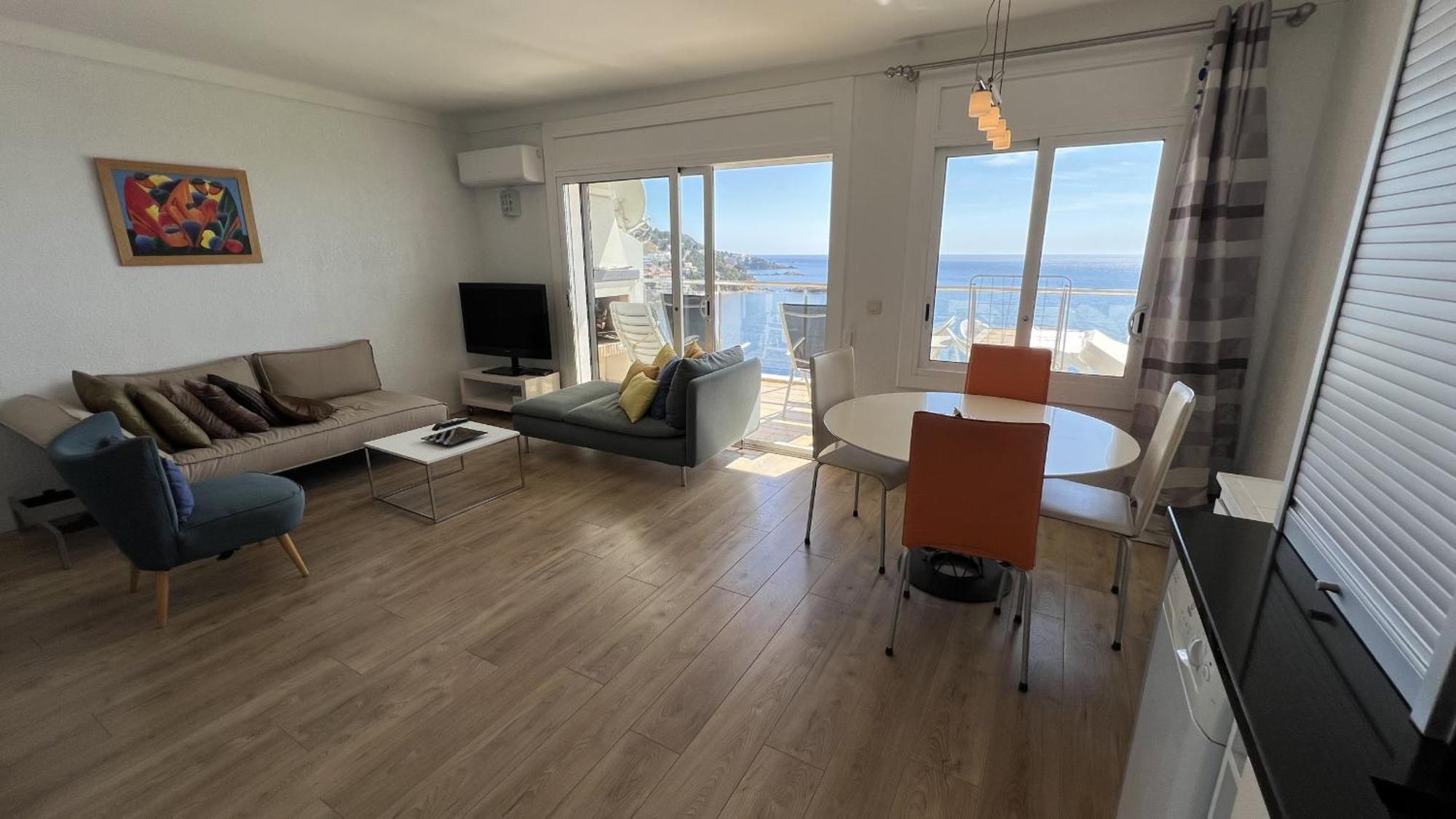 Apartamento Vista Mar Y Parking En Roses Av-27 외부 사진