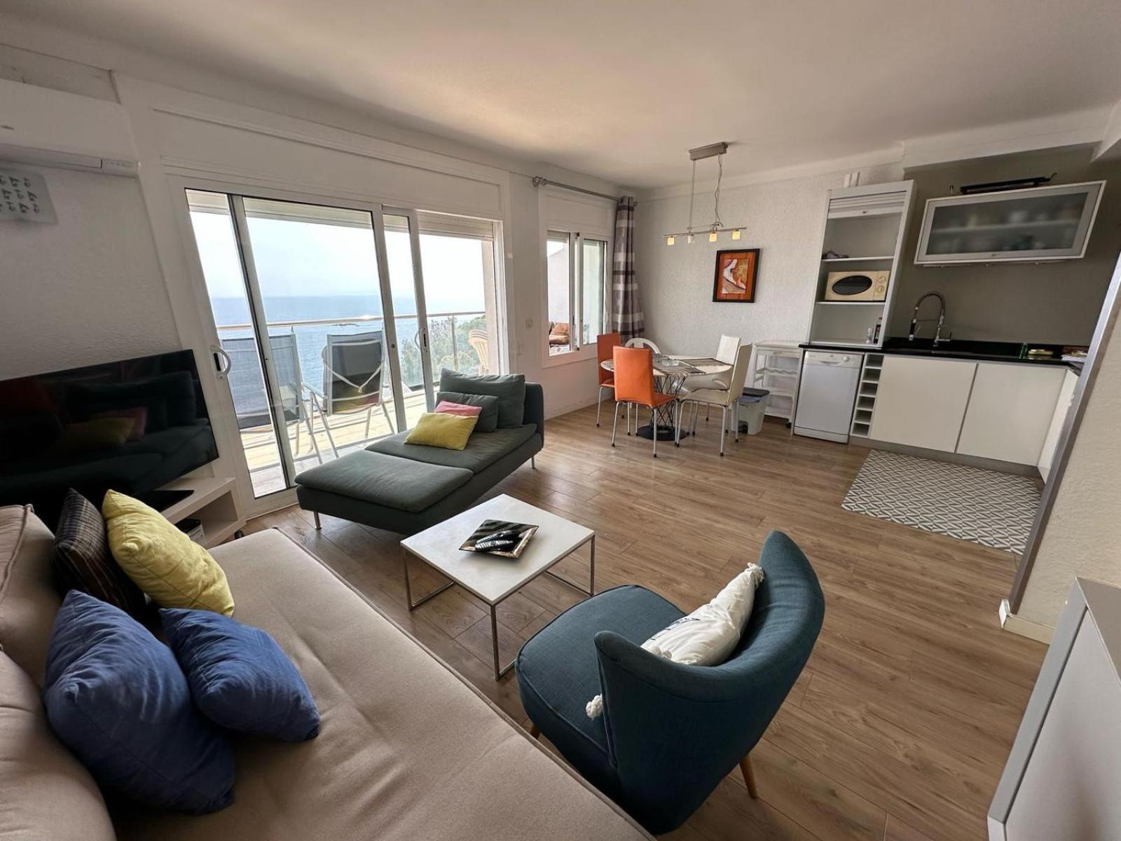 Apartamento Vista Mar Y Parking En Roses Av-27 외부 사진